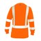 Ge Hi-Vis Long Sleeve T-Shirt, Birdseye Knit Polyester, Orange, XL GS114OXL - alternate 3